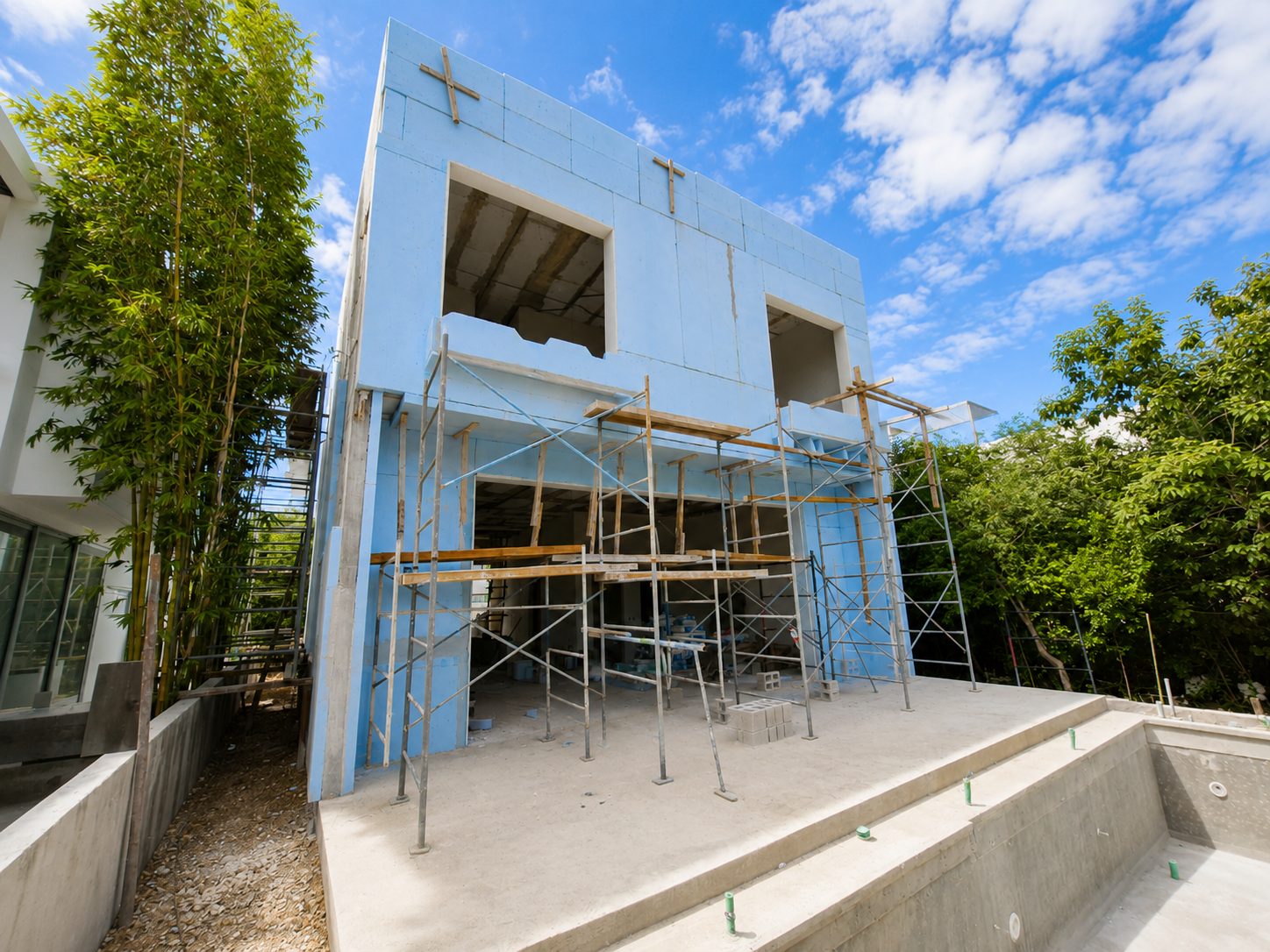 Avance de obra Casa Aria — Envolvente Passivhaus